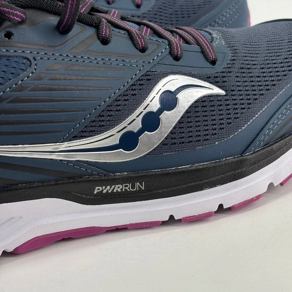 Saucony Echelon 8 Women Size 8.5 Alloy Sky Blue Purple Running Shoes S10576-25